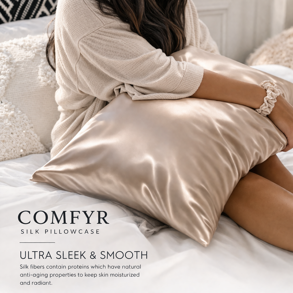 Comfyr™ 100% Mulberry Silk Pillowcase