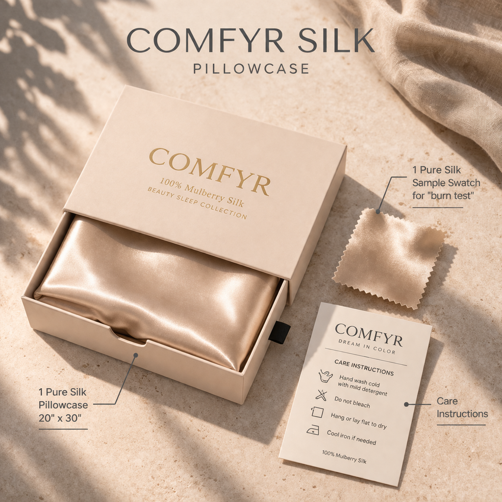 Comfyr™ 100% Mulberry Silk Pillowcase
